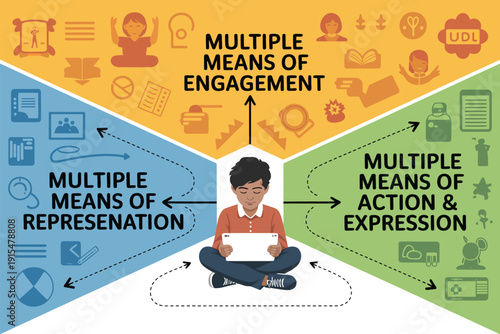 Student engages with diverse learning methods for academic success and personal growth