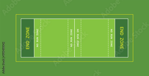 flag football field vector