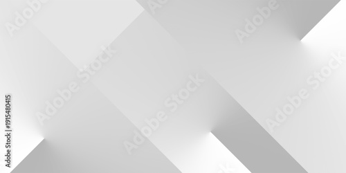 Minimal White and Gray Abstract Background with 3D Corner Wall and Soft Shadow. Modern creative trendy design in vector illustration