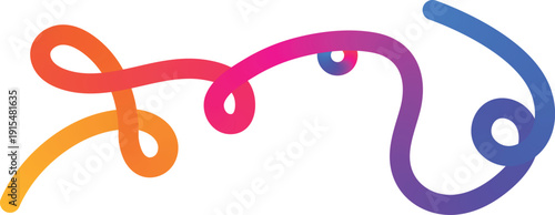 Vibrant colorful swirling shapes forming a creative design