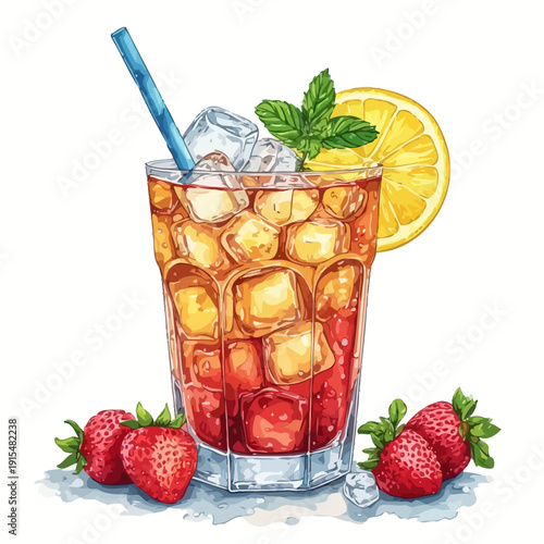 Special Soda Drink With Ice Very Cool