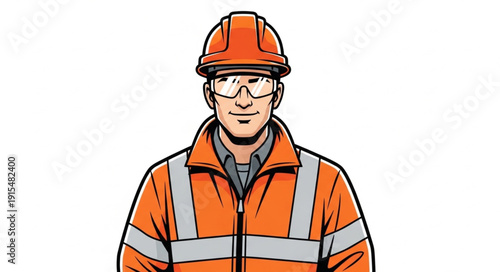 Construction Worker in Safety Gear.