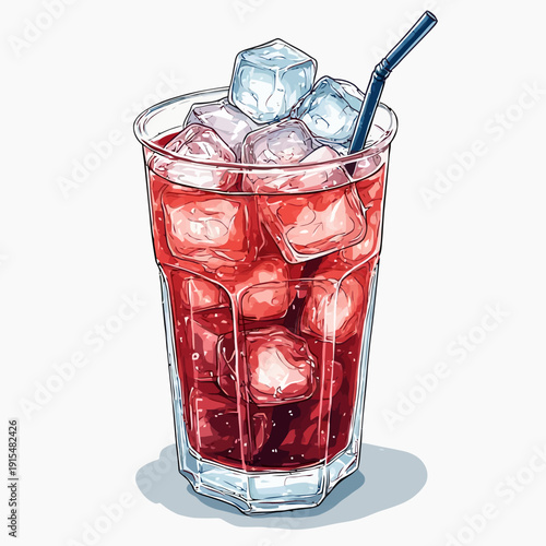 Special Soda Drink With Ice Very Cool