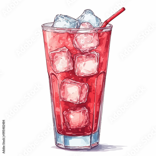 Special Soda Drink With Ice Very Cool