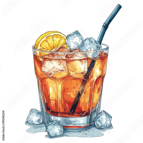 Special Soda Drink With Ice Very Cool