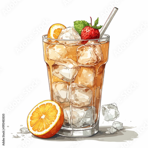 Special Soda Drink With Ice Very Cool