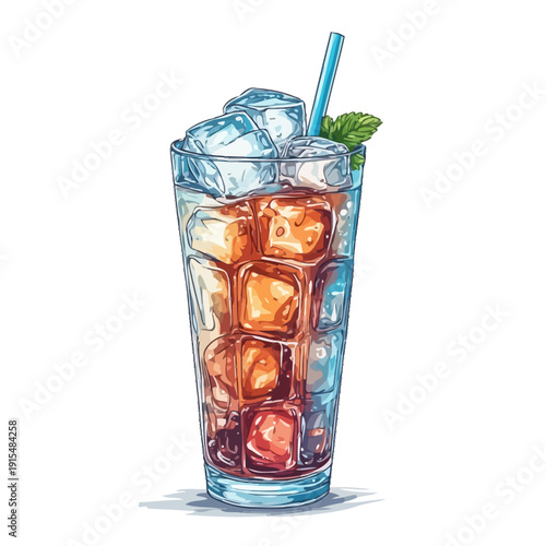 Special Soda Drink With Ice Very Cool