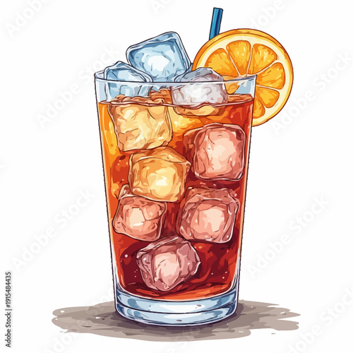 Special Soda Drink With Ice Very Cool