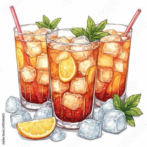 Special Soda Drink With Ice Very Cool