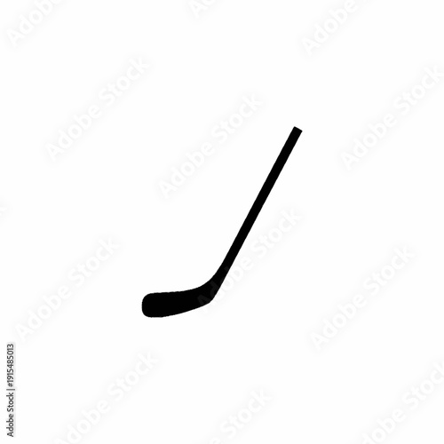ice hockey stick silhouette vector illustration isolated on white background