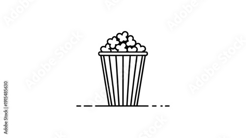 Simple line drawing of a camera with a strap beside it