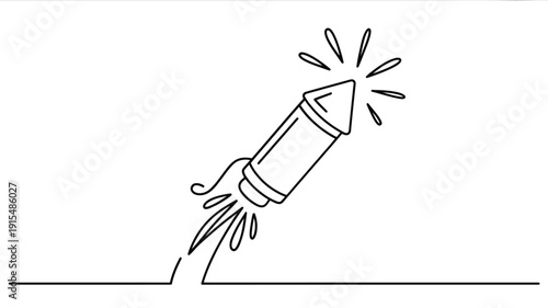 Simple line drawing of a single apple with a leaf