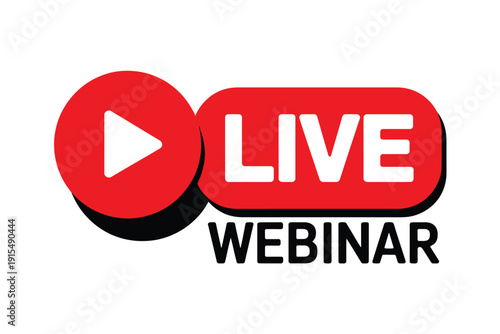 Live Webinar Logo with Play Button