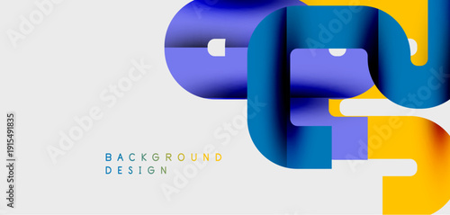 Abstract flowing ribbons, vibrant colors, modern design. Gradient shapes create dynamic visual impact, clean aesthetic.