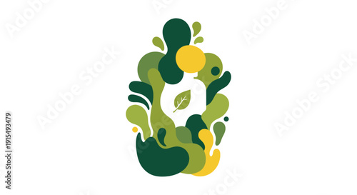 Colorful abstract design on various supplement packaging.