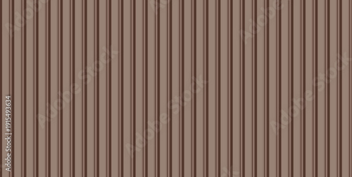 Seamless brown vertical parallel stripes pattern background for modern minimalist wooden texture and decorative architectural wall