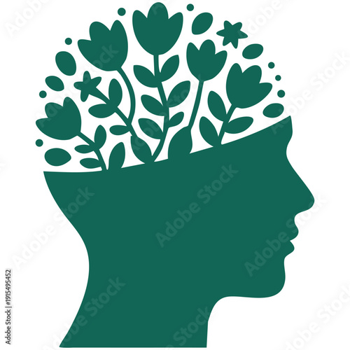 Bipolar disorder symbol with patient and therapist sign vector design