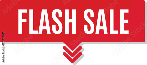 Dynamic flash sale banner for urgent limited time offers and quick retail store marketing promotion events