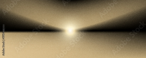 Dark gold gradient background studio with two lights shiny abstract pattern, modern and luxury empty room interior for premium product display lighting.