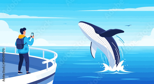 Spectacular Whale Breach Captured By Tourist On Boat