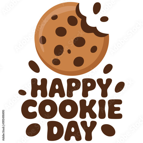 American cookie holiday design with sweet pastries vector art