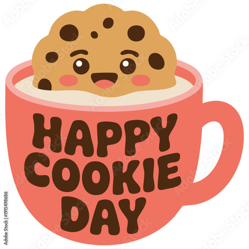 Cookie characters for sweet bakery concepts vector design