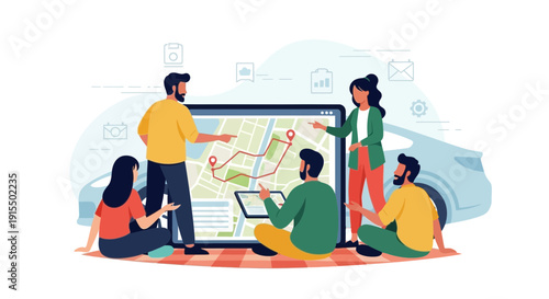 Strategic Planning And Team Collaboration On Navigation Display