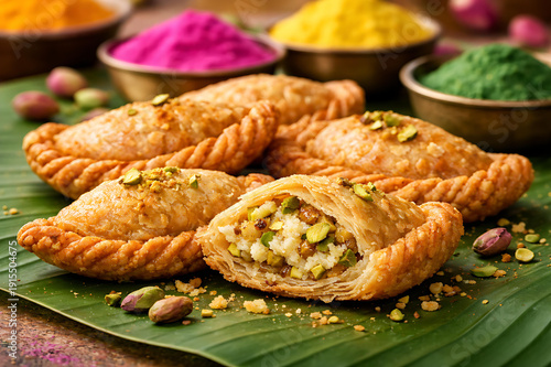 Traditional Holi Rangpanchami Special Sweet Gujiya Festive Delight /Dhulivandan/holi Purnima 