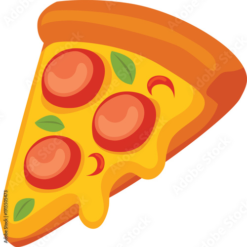 pizza icon simple flat style