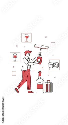 Uncorking Fine Wine And Cheese Pairing Celebration With Person