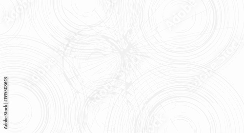 Faint White Abstract Organic Line Art Pattern Texture.