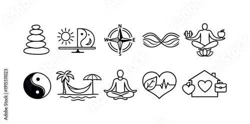 Kitchen and cooking flat icon set. Culinary tools, food preparation icons collection