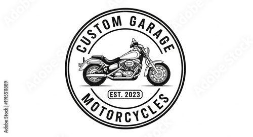 Custom Garage Motorcycles Logo Design.