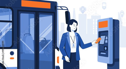 Urban Transportation Payment Machine And Bus Interaction