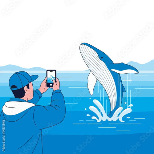 Whale Breach Captured On Smartphone Ocean Adventure Photography