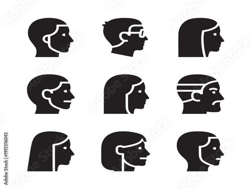 Expressive finger signs silhouette for stunning communication themes