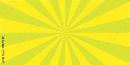 Vibrant abstract background featuring a dynamic swirling sunburst pattern in shades of bright yellow and orange. Spiral radial striped backdrop design. Abstract geometry orange ray sunburst pop art gl