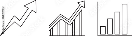 Professional Small Business Growth and Arrow Icon Vector Pack