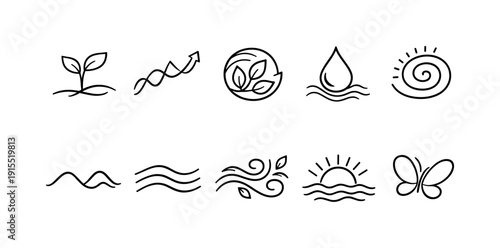 Black 3d financial icon set. Finance, money, currency, economy, banking, wealth illustrations.