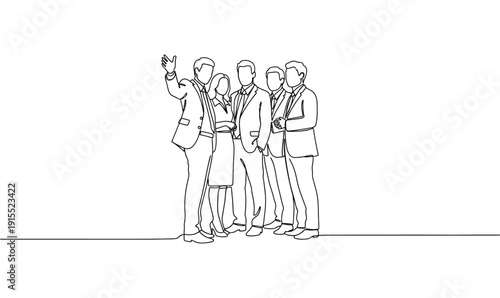 Business People Silhouette Set – Professional Teamwork and Meeting Vector Collection_26