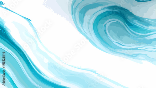 Vector Abstract watercolor wave pattern, capturing the fluidity of water, dynamic movement, and artistic flow with a dreamy effect and visual texture Design