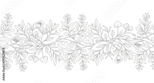 Delicate Floral Lace Pattern Design.