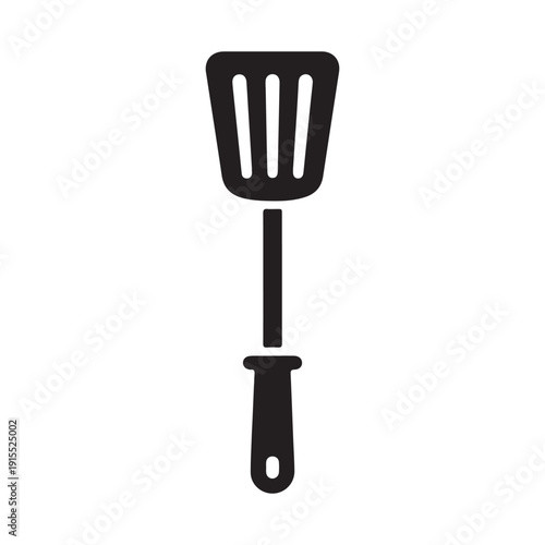 Spatula Icon Kitchen Cooking Utensil Symbol Isolated on White Background Food Preparation Concept