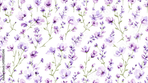 Light purple and Blue Floral Watercolor Background Design