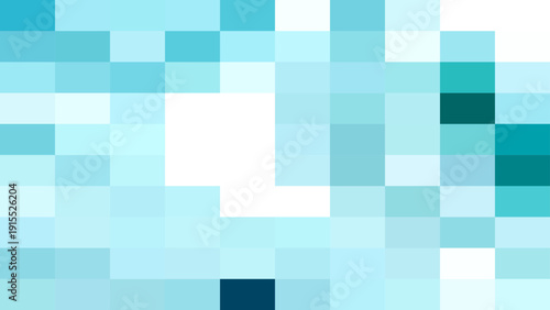 Vector Abstract mosaic of blue tones forming a digital geometric pattern, representing technology, data, and modern design aesthetics