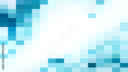 Vector Abstract digital mosaic background in shades of blue and turquoise, representing technology, innovation, and digital artistry with a modern and clean design