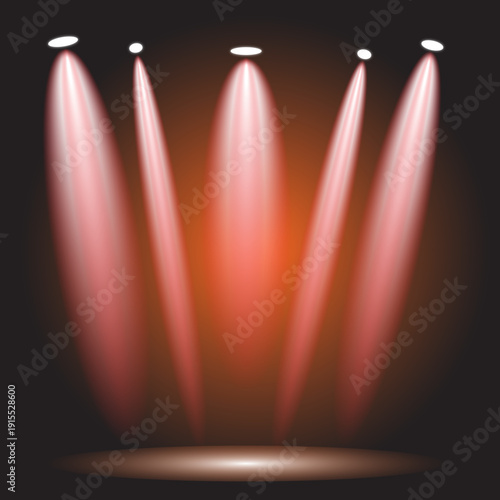 spotlight on stage with spotlight