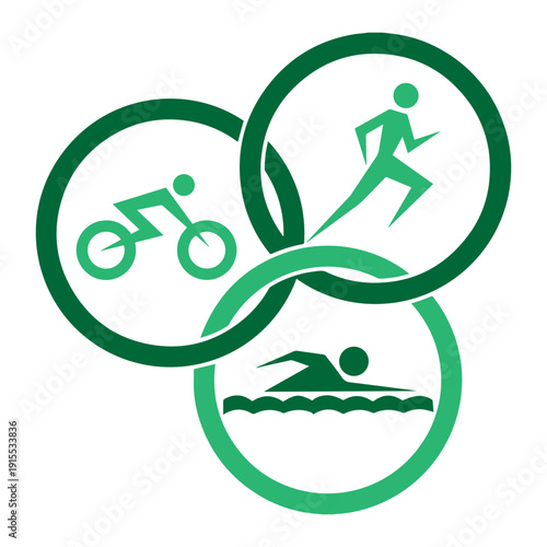 Triathlon Sport Icons
