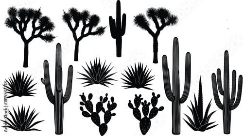 Title (20 words) Big collection of black grass and wildflower silhouettes isolated on white background, meadow plants and weeds for nature graphic design.