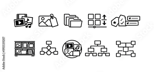 Fitness and health line icon set. Exercise, gym, workout, health, wellbeing icons